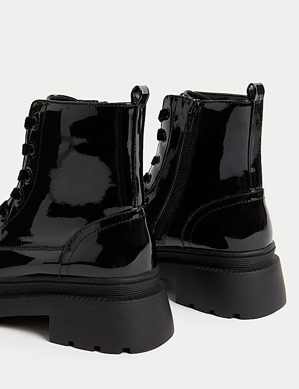 Kids' Patent Freshfeet&trade; Boots (1 Large - 6 Large) - JE