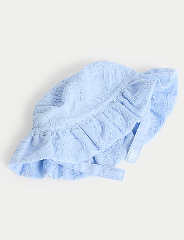 Dětsk&yacute; vy&scaron;&iacute;van&yacute; klobouk proti slunci, s vysok&yacute;m pod&iacute;lem bavlny (0&ndash;3 roky) - CZ