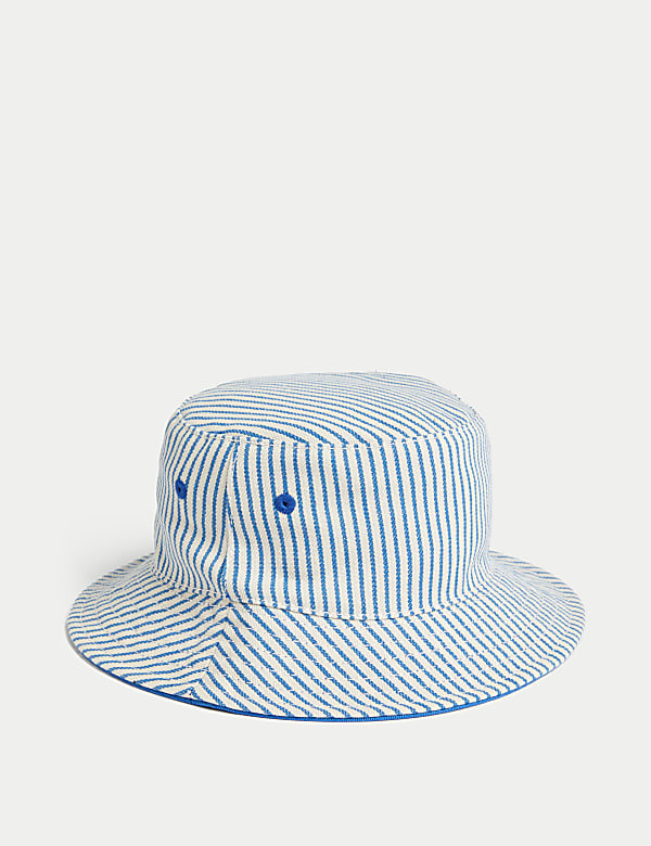 Pure Cotton Striped Sun Hat (0-1 Yrs) - NL