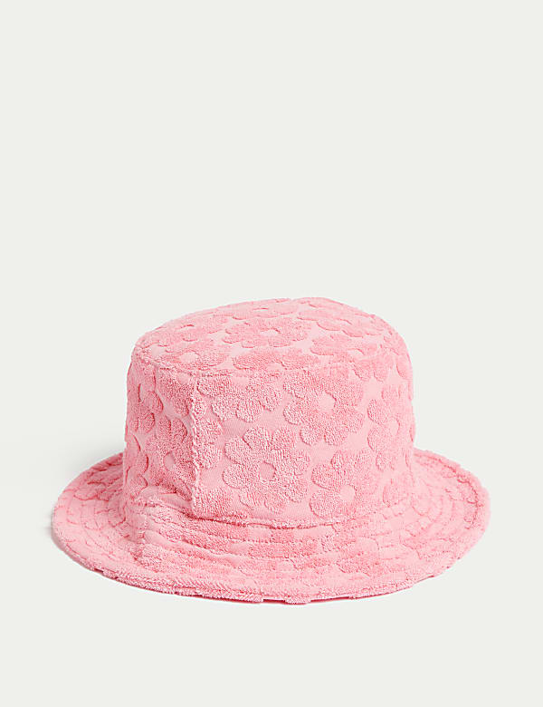Kids' Cotton Rich Floral Sun Hat (1-13 Yrs) - MX