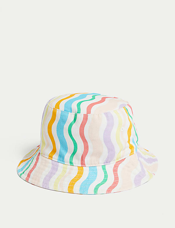 Kids' Pure Cotton Striped Sun Hat (1-13 Yrs) - SE