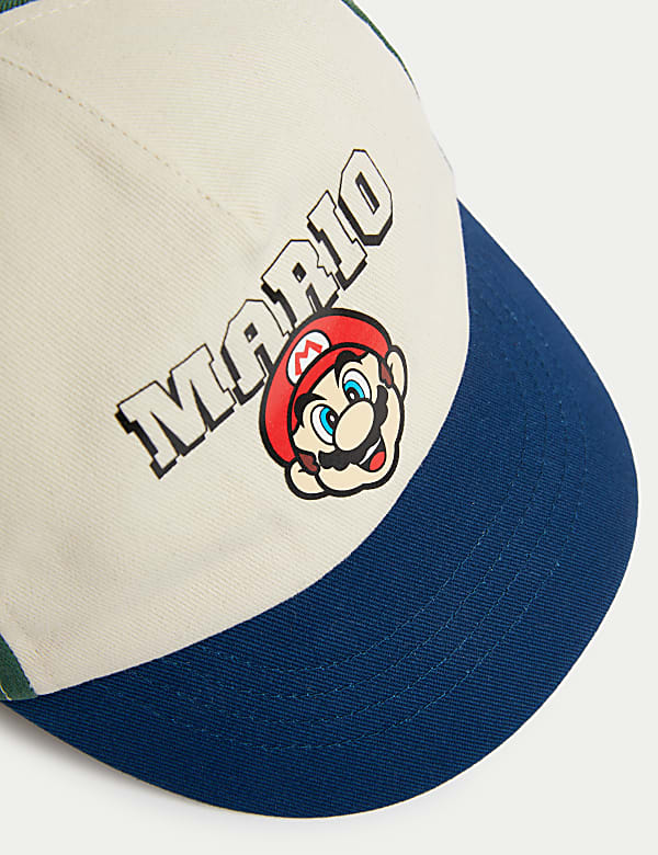 Kids' Pure Cotton Super Mario&trade; Baseball Cap (1-6 Yrs) - JP