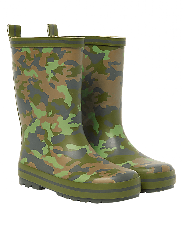 Kids' Camouflage Wellies (13 Small - 7 Large)