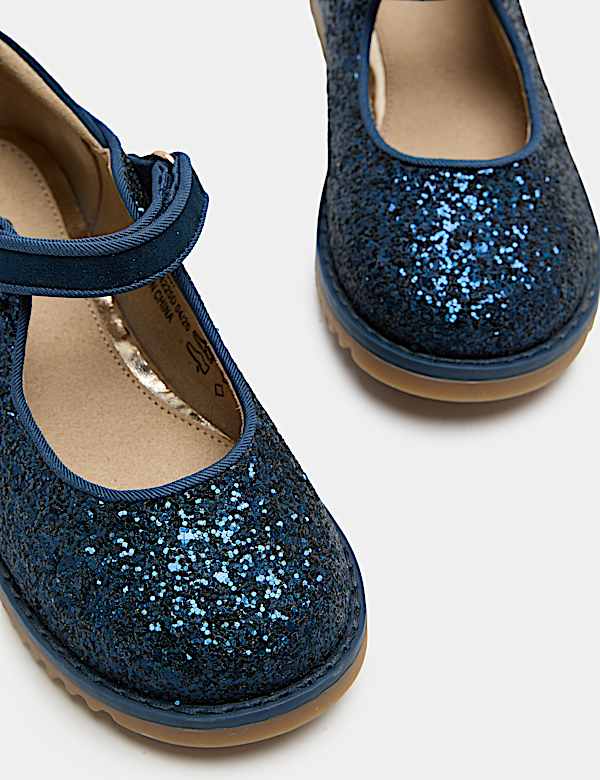 Kids' Glitter Heritage Mary Jane Shoes (4 Small - 2 Large) - NO