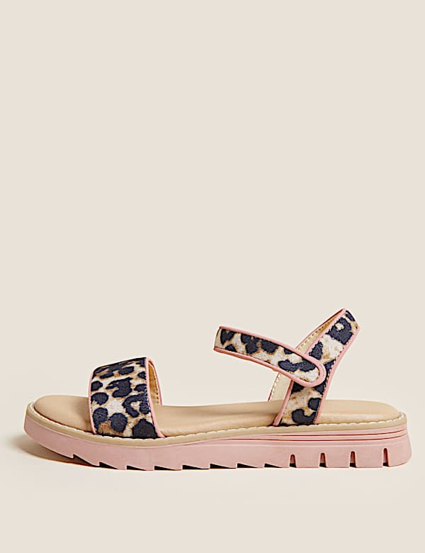 Sandales enfants &agrave; bande auto-agrippante et imprim&eacute; animal (du 32 au 39,5) - BE