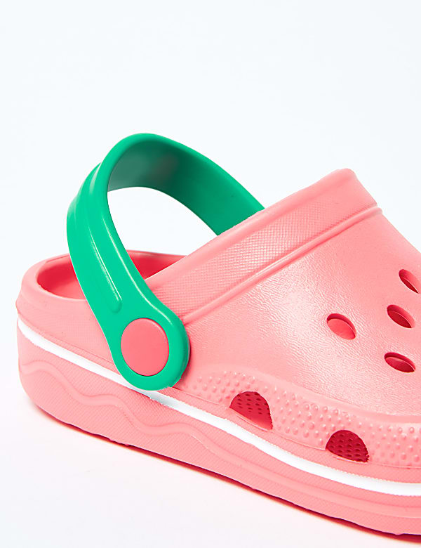Kids' Contrast Strap Clogs