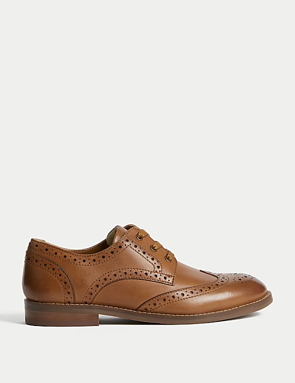 Kids' Leather Brogues (3 Large - 7 Large) - TW