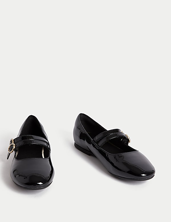 Sepatu Pantofel Balet Bermotif untuk Anak-Anak (1 Besar - 6 Besar) - ID