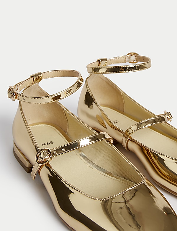 Ballerinas in Metallic f&uuml;r Kinder (33,5&ndash;39,5) - AT