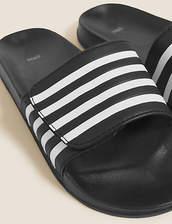 Kids' Striped Sliders (13 Small - 7 Large)