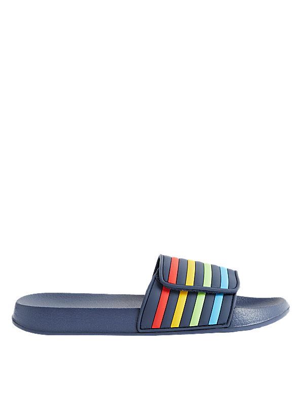 Kids' Striped Sliders