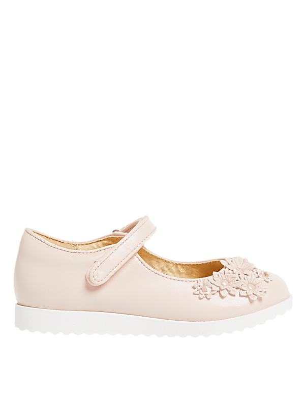 Kids’ Floral Riptape Mary Jane Shoes