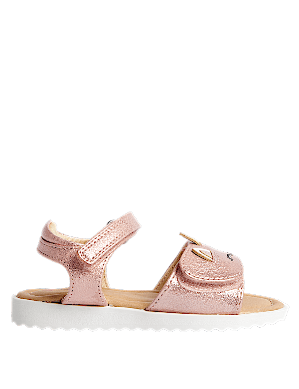 Kids' Metallic Unicorn Riptape Sandals