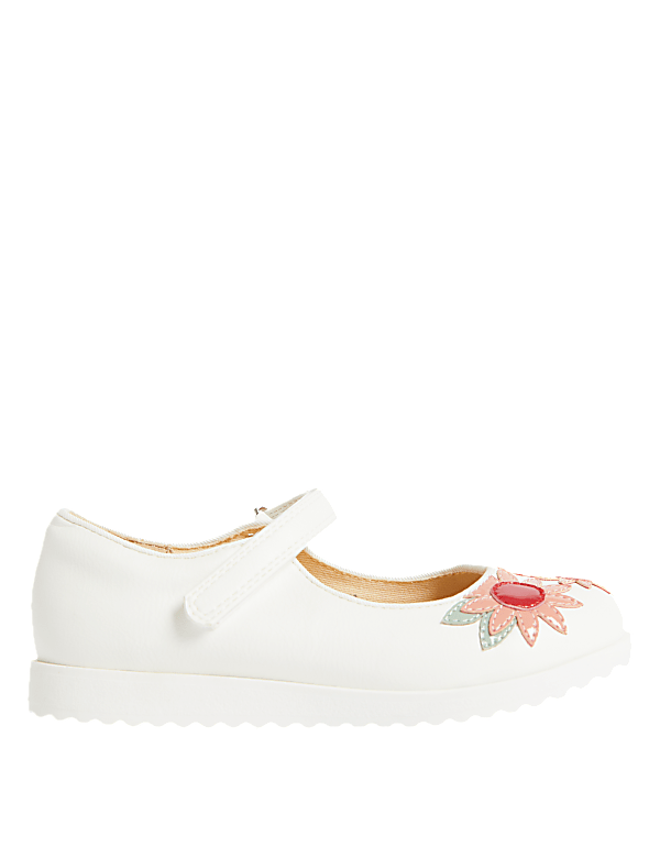 Kids’ Floral Riptape Mary Jane Shoes