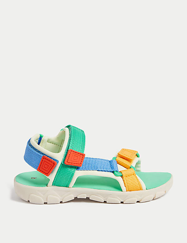 Kids' Colour Block Riptape Sandals