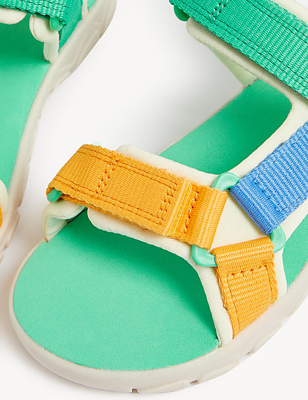 Kids' Colour Block Riptape Sandals