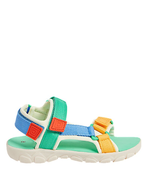Kids' Colour Block Riptape Sandals