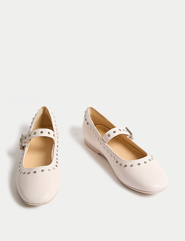 Kids' Studded Ballet Pumps (10 Small - 6 Large) - BE