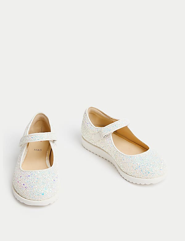 Kids' Freshfeet™ Glitter Ballet Pumps (4 Small - 2 Large) - SK