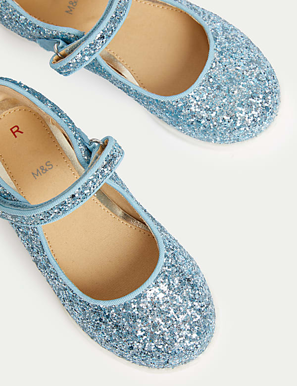 Kids' Glitter Mary Jane Shoes (4 Small - 2 Large) - AL