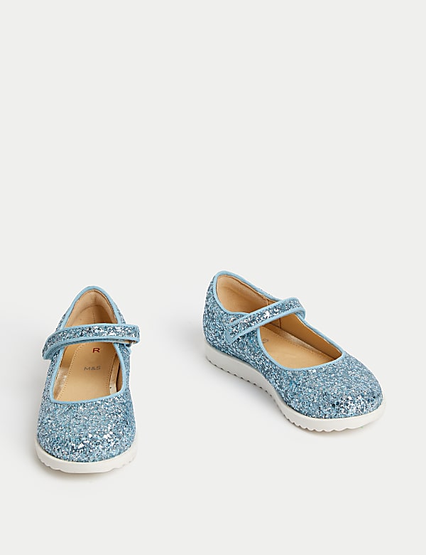 Kids' Glitter Mary Jane Shoes (4 Small - 2 Large) - AL