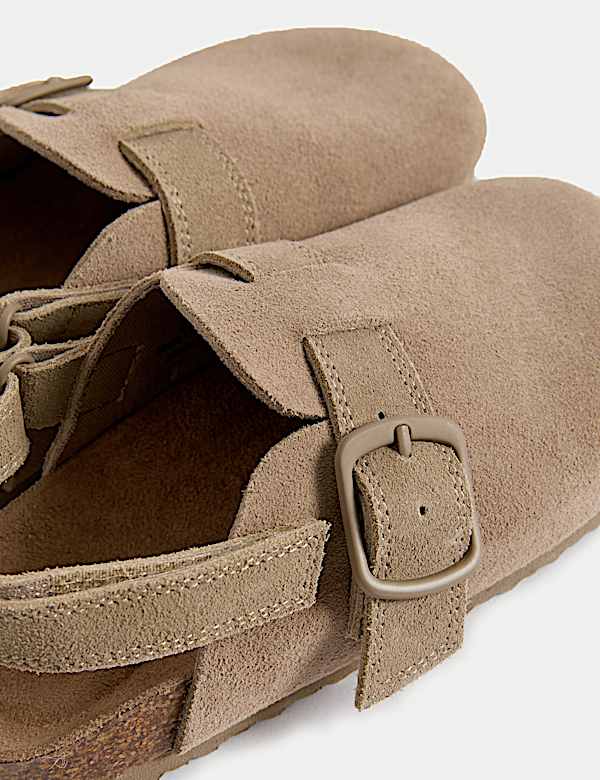 Kids Suede Riptape Clogs (4 Small - 2 Large) - CA