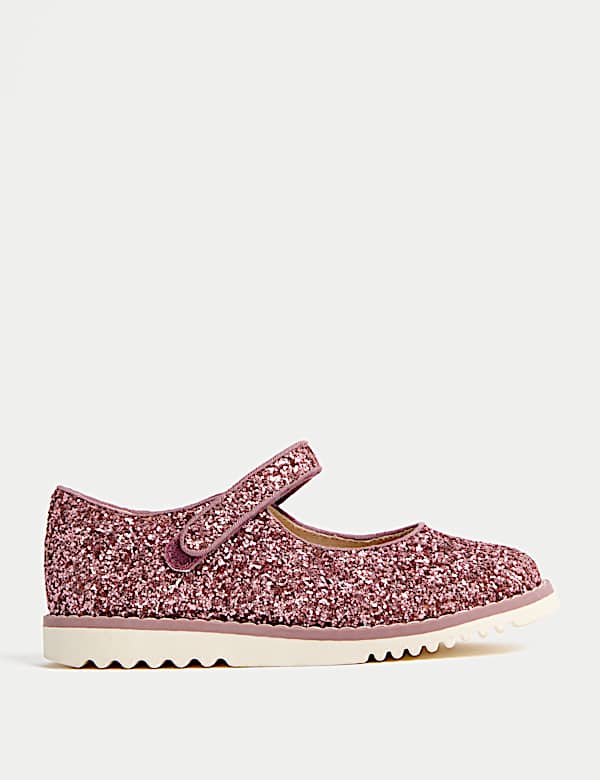 Kids' Glitter Mary Jane Shoes (4 Small - 2 Large) - FR