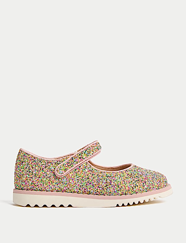 Kids' Glitter Mary Jane Shoes (4 Small - 2 Large) - IL