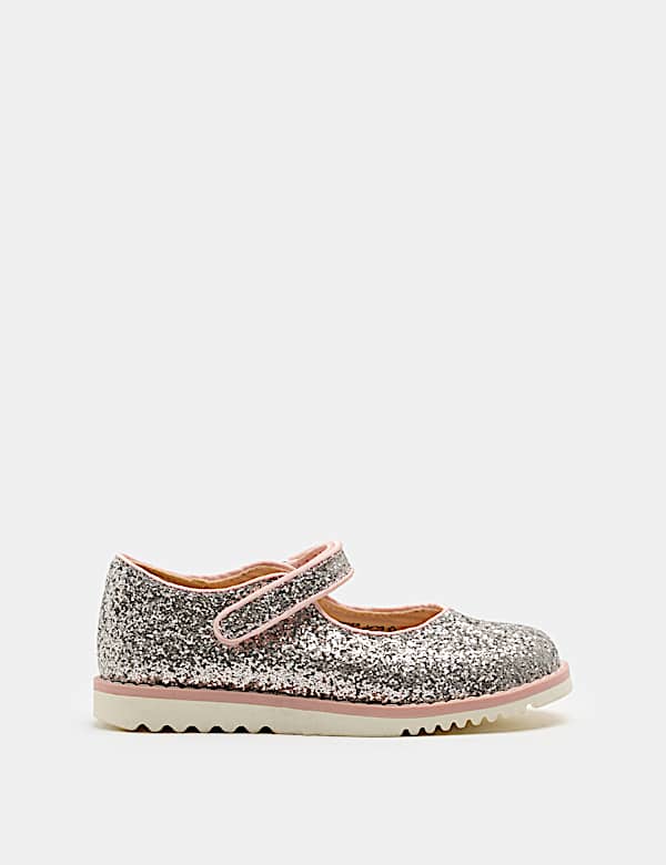 Kids' Glitter Mary Jane Shoes (4 Small - 2 Large) - FR