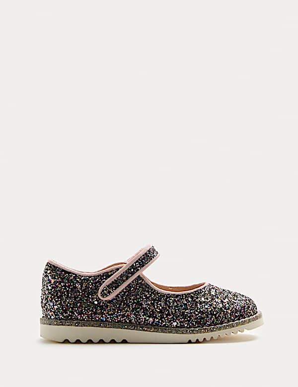 Kids' Glitter Mary Jane Shoes (4 Small - 2 Large) - NZ