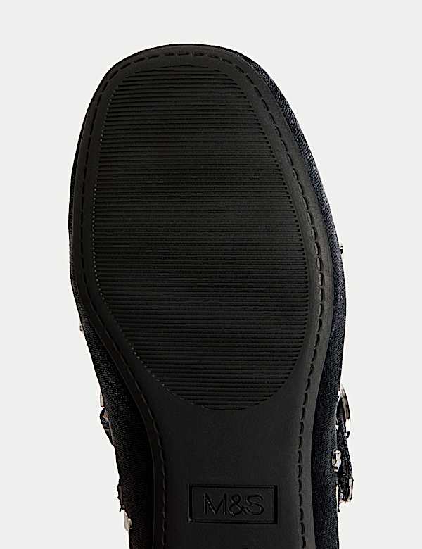 נעלי בלרינה מקטיפה עם ניטים לילדות (4 סמול - 2 לארג') - IL