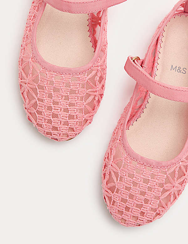 Ballerinas mit Mesh mit Nahtdetails (20,5&ndash;34,5) - DE