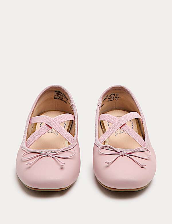 Kids' Square Toe Ballet Shoes (4 Small - 6 Large) - MX