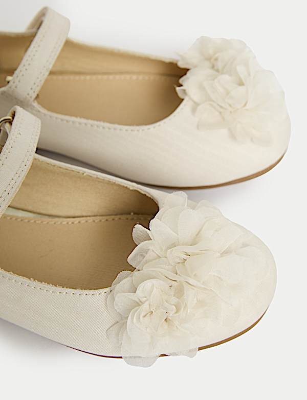 Kids' Floral Ballet Pumps(4 Small - 6 Large) - HU