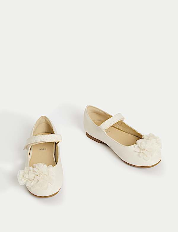 Kids' Floral Ballet Pumps(4 Small - 6 Large) - HU