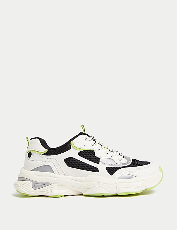 Kids white chunky trainers clearance