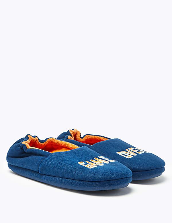 Kids’ Game Over Fleece Slippers