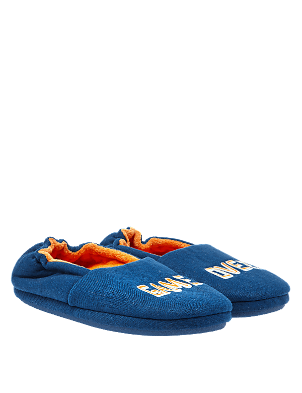 Kids’ Game Over Fleece Slippers
