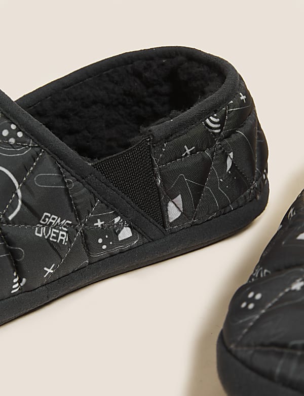 Kids' Slip-on Gamer Slippers (13 Small - 7 Large)