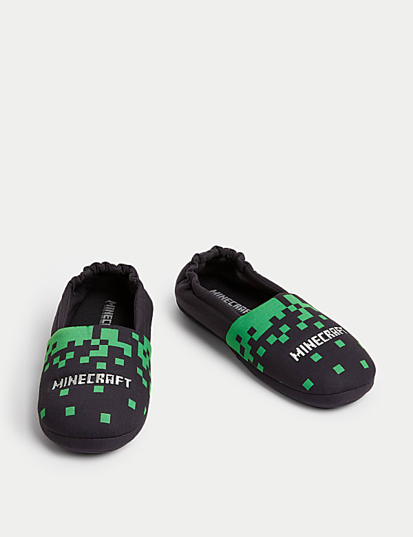 Kids' Minecraft&trade; Slippers (13 Small - 7 Large) - HR