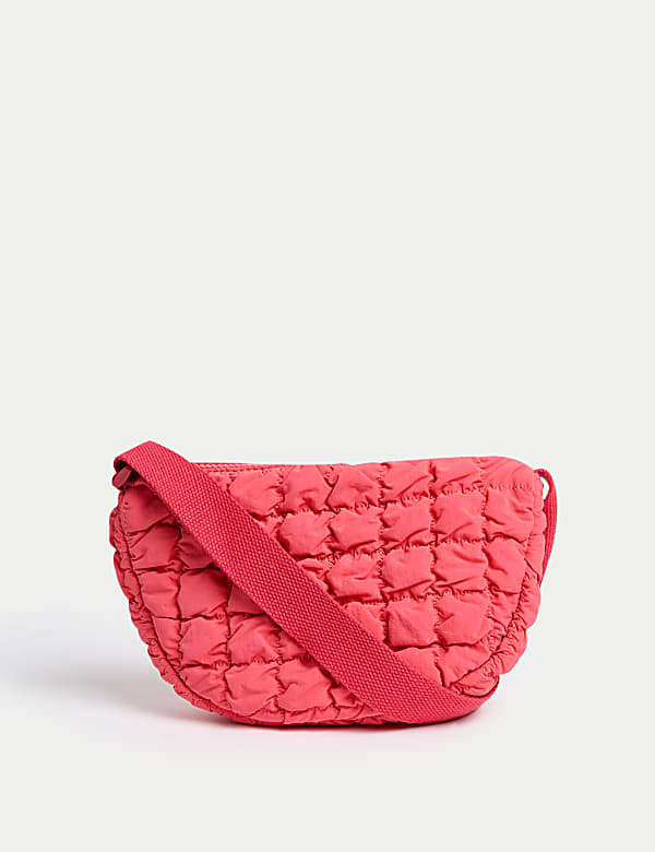 Marks Spencer Kids Pure Cotton Quilted Bag Red 1 Size