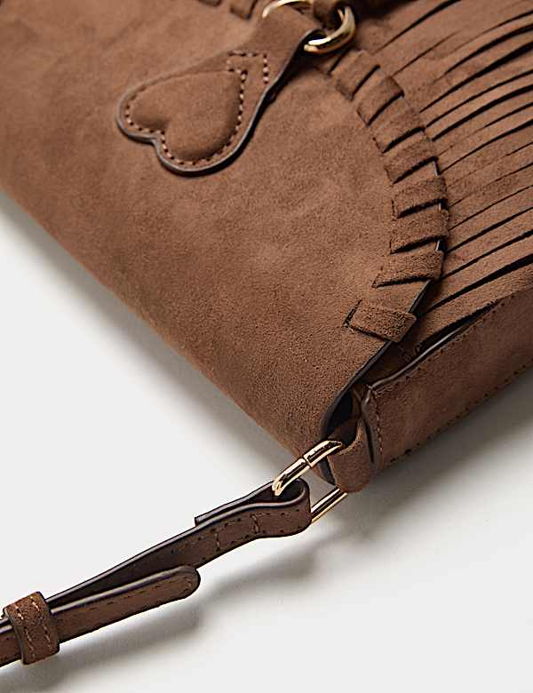 תיק אלכסון עם פרנזים לילדות - IL