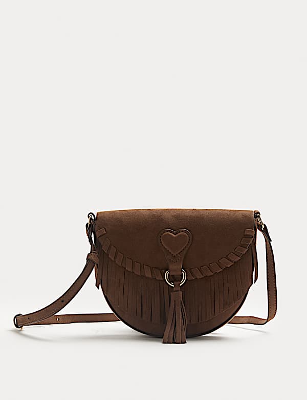 תיק אלכסון עם פרנזים לילדות - IL