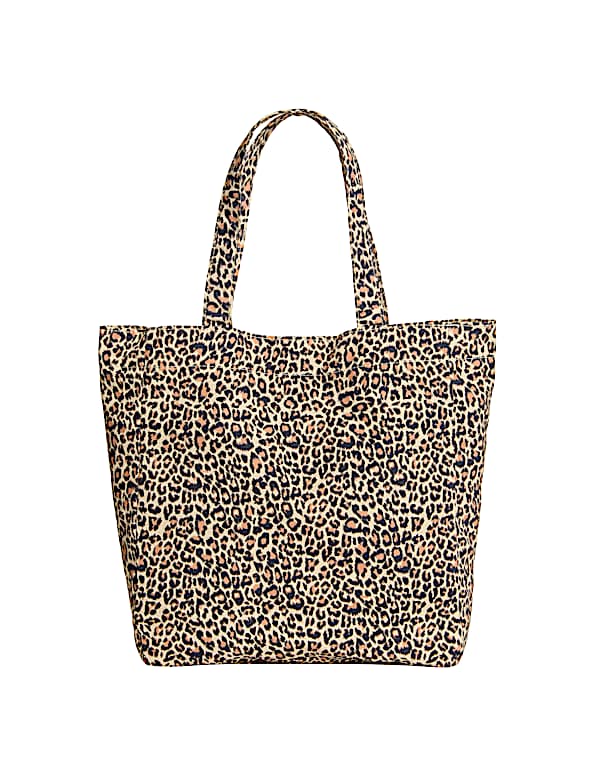 Sac fourre-tout enfant 100 % coton à motif léopard - CH