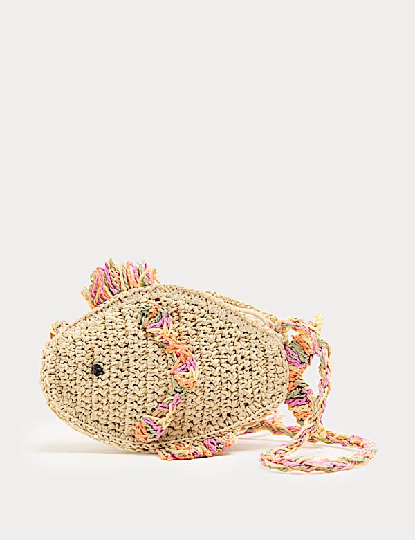 Kids' Raffia Fish Cross Body Bag - EE