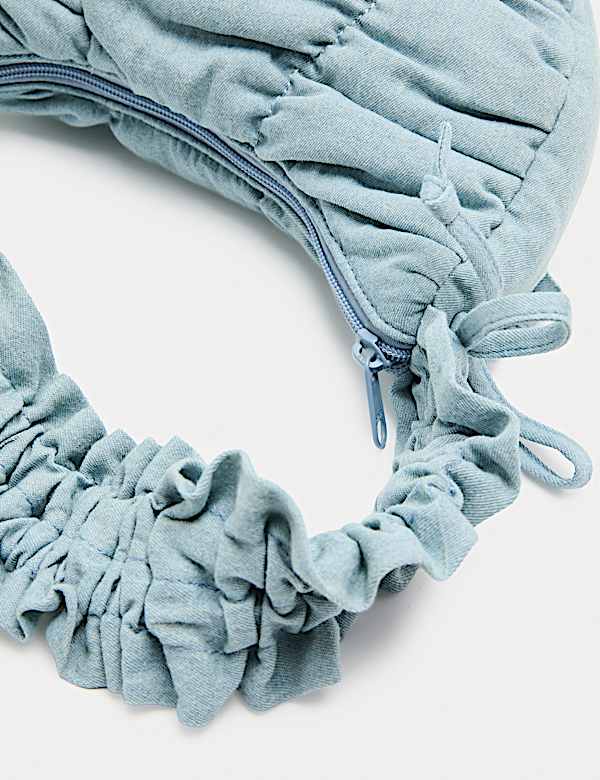 Textured Crossbody Ruched Bag - JP