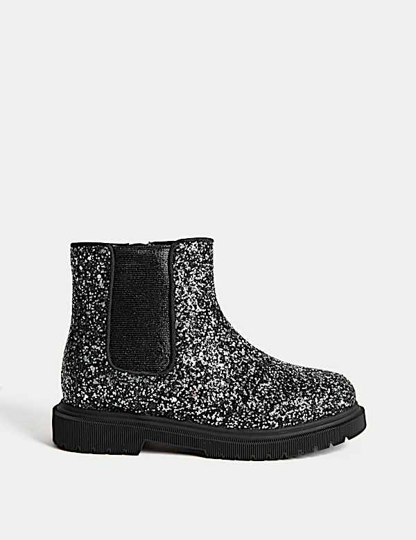 Glitzernde Chelsea-Stiefel für Kinder (20,5–34,5) - AT