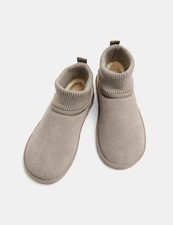 מגפוני זמש ללא רוכסן לילדים (4 סמול - 6 לארג') - IL