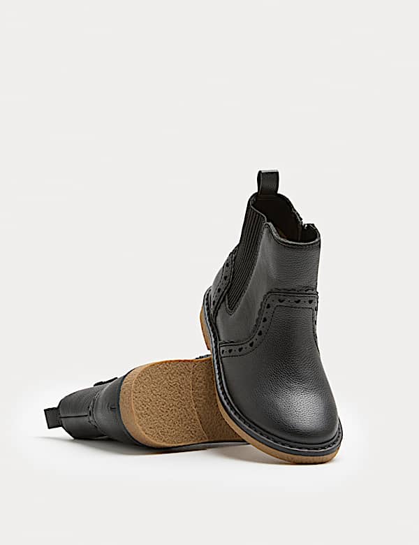 Bottines Chelsea enfants en cuir (du 20,5 au 34,5) - BE