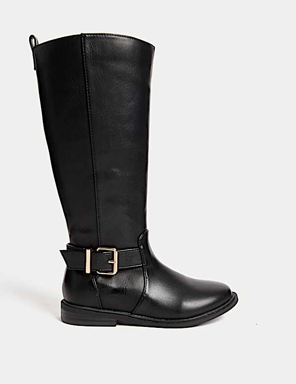 Kids' Buckle Riding Boots (10 Small - 6 Large) - AL